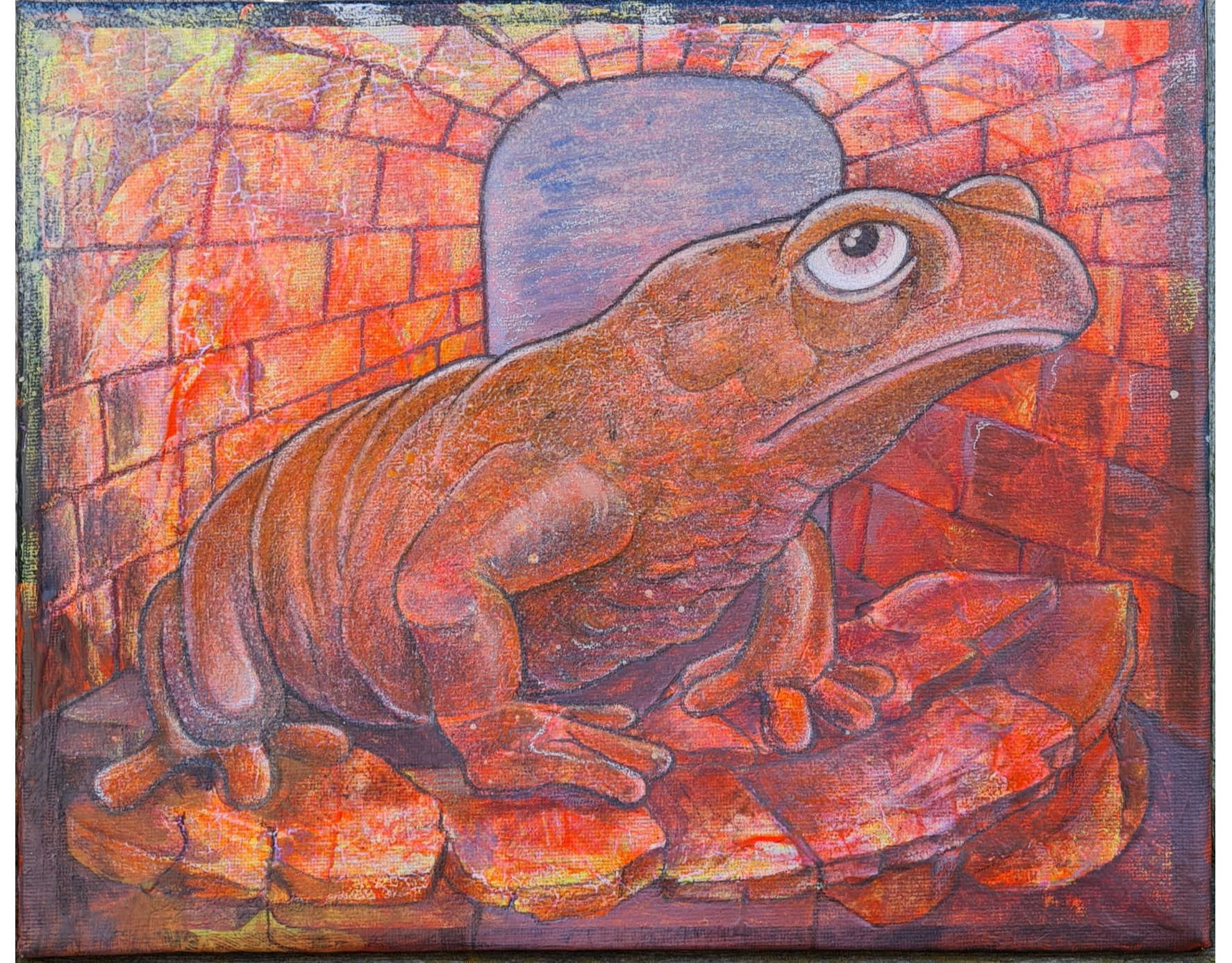 artigall: Feuerkröte  Gemälde Yena