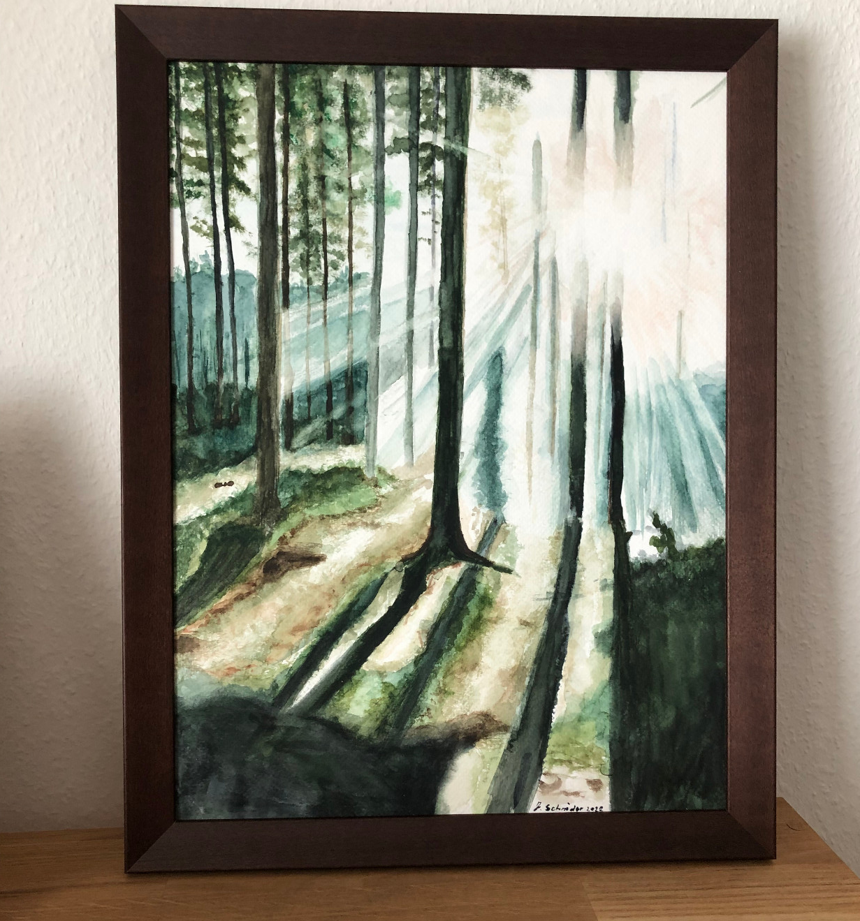 artigall: Waldlicht Gemälde JS